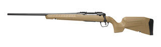 Flat dark earth .243 Winchester bolt action rifle, left-handed.
